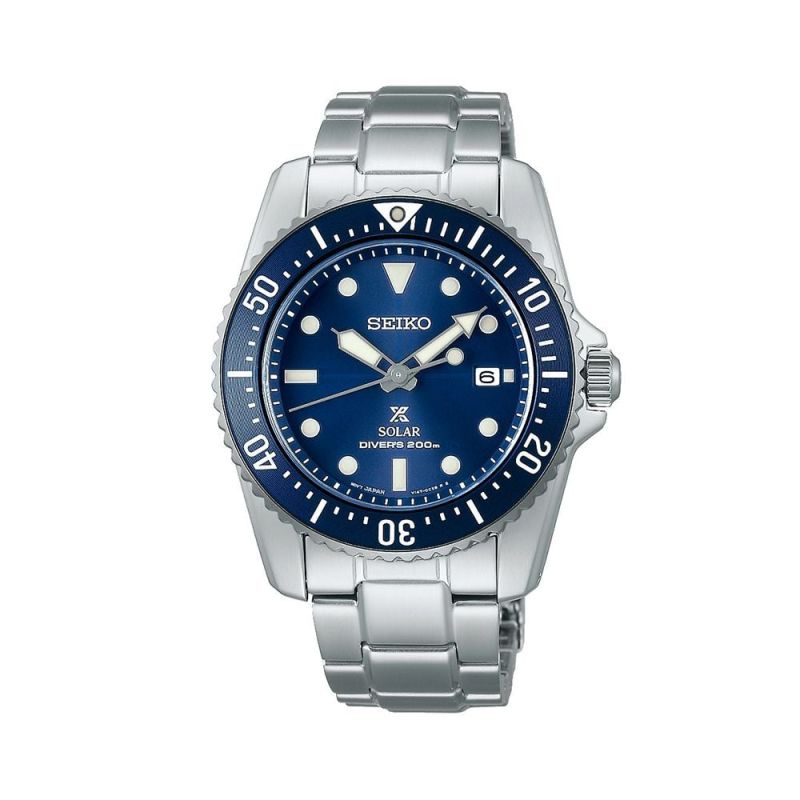 SEIKO SOLAR DIVERS 200m 黒/青/赤 Seiko Prospex Solar Diver's in Blue-Red-Blue | AMJ Watches