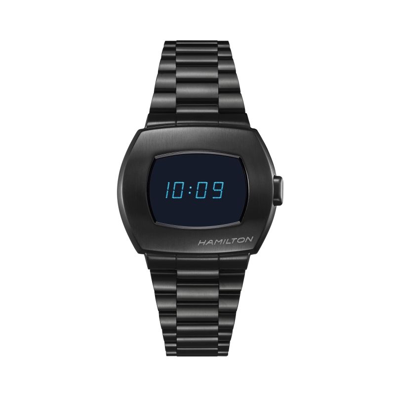 Hamilton PSR Digital Quartz Black PVD Blue 41mm x 35mm - D | AMJ