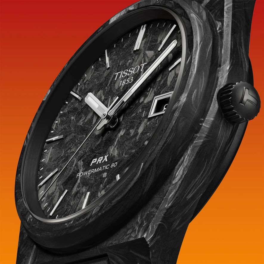 Tissot PRX Powermatic 80 40mm Black Carbon | AMJ Watches