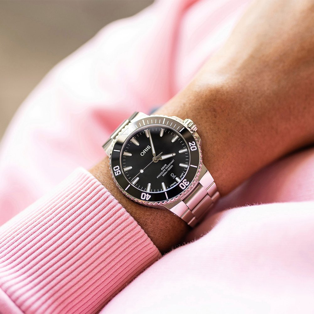 Oris Aquis Date Black AMJ Watches