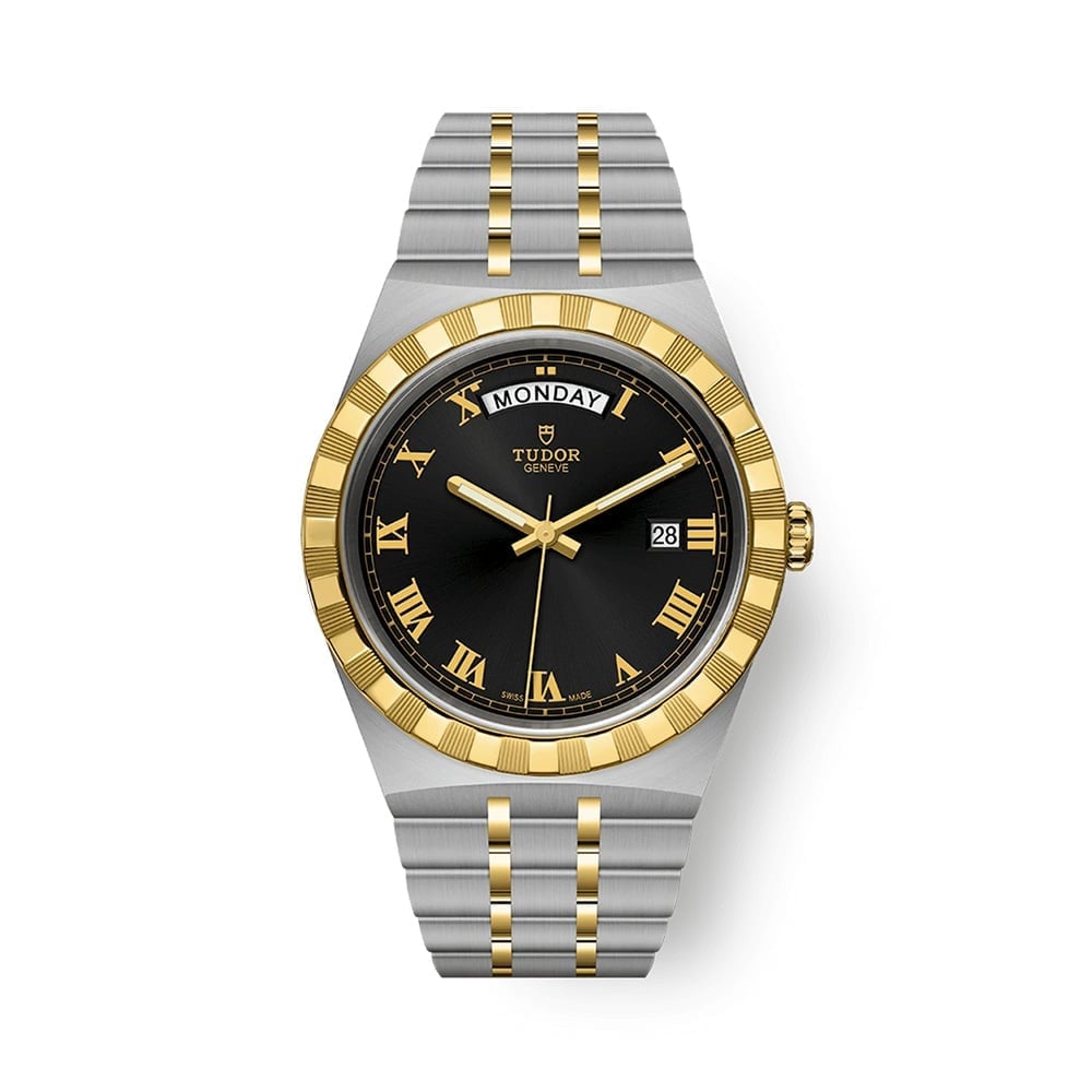 Tudor Royal 41 Date & Date Steel & Gold Black | AMJ Watches