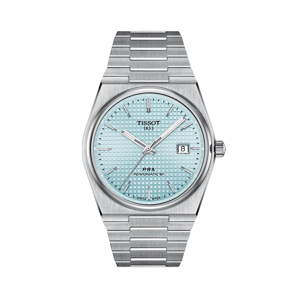TISSOT PRX アイスブルー 40mm Tissot PRX Powermatic 80 Ice Blue 40mm | AMJ Watches