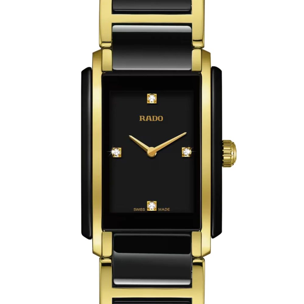Rado Diastar Integral - Bracelet Maillon 22 Mm Or/Noir - Occasion Très Bon état