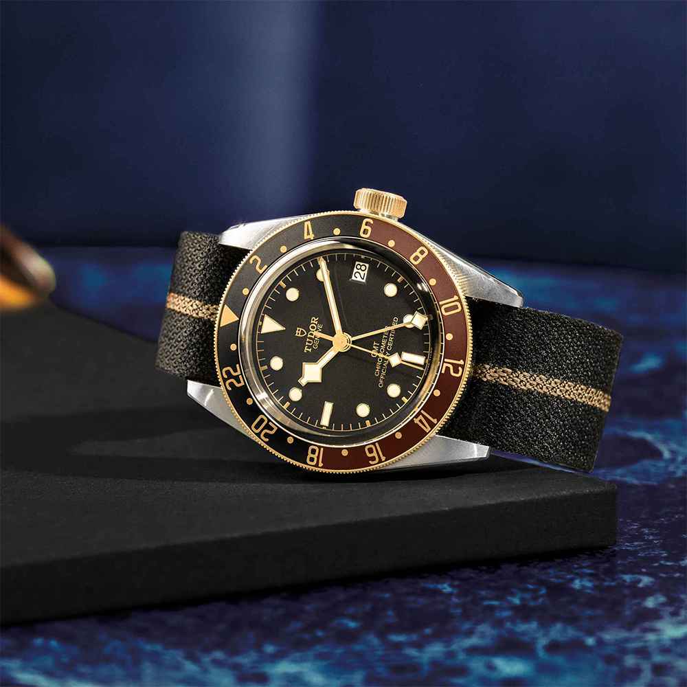Tudor Black Bay GMT S&G 41mm Black Dial Automatic Fabric AMJ Watches - Main Image