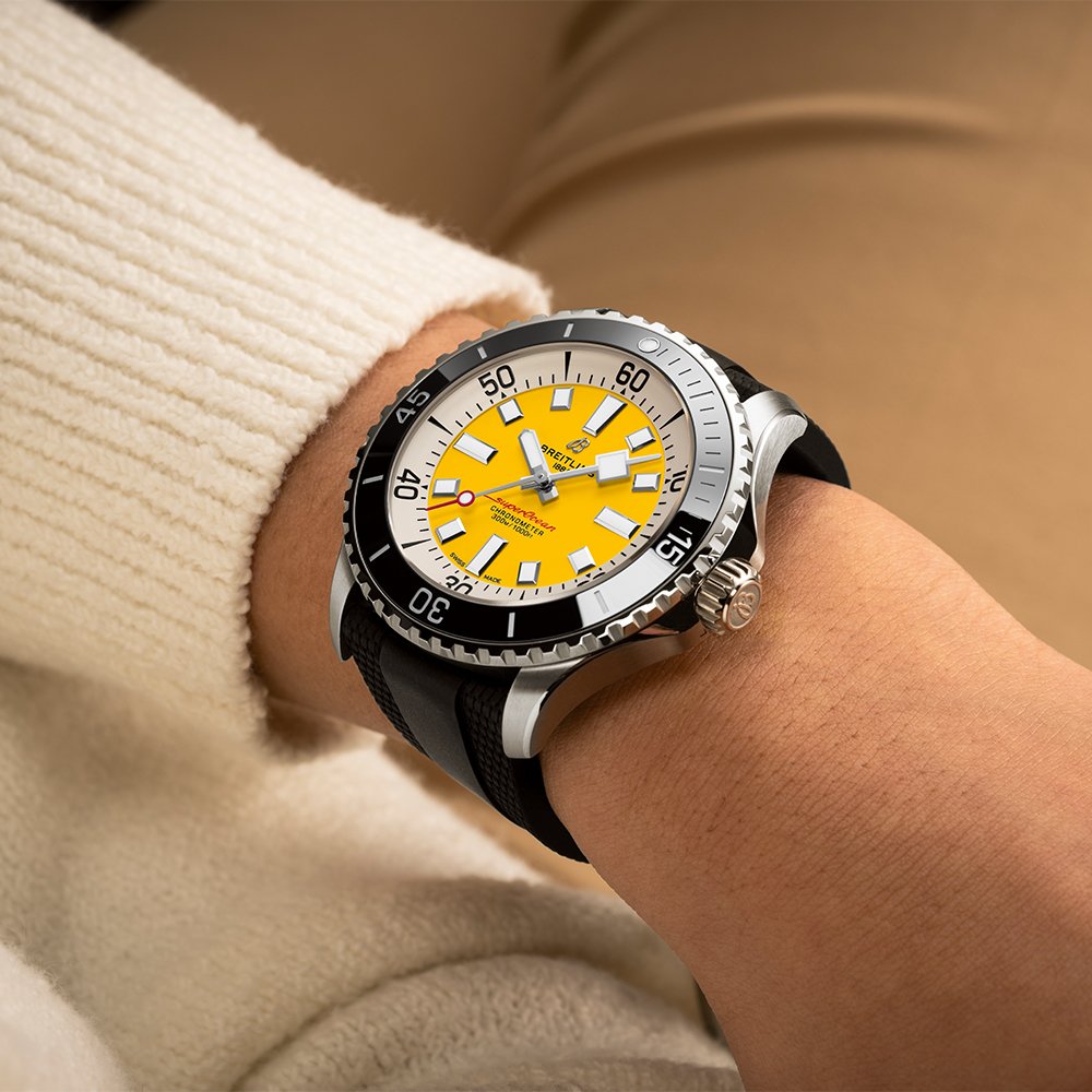 Breitling Superocean III Automatic 46 Code Yellow UK Exclusive AMJ Watches