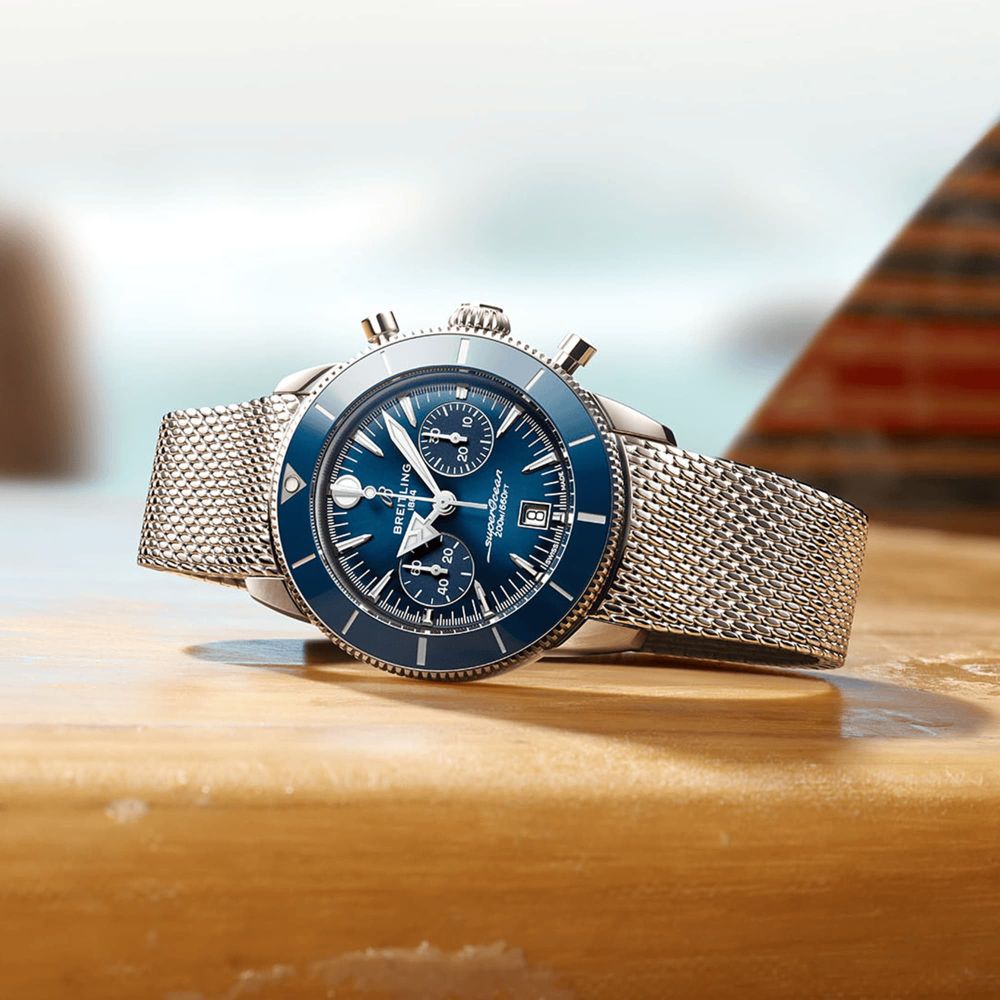 Superocean Heritage Chronograph 44 Breitling Superocean 44 Blau