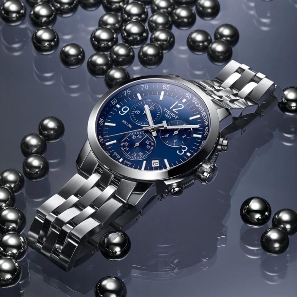Tissot PRC 200 Chronograph Blue AMJ Watches