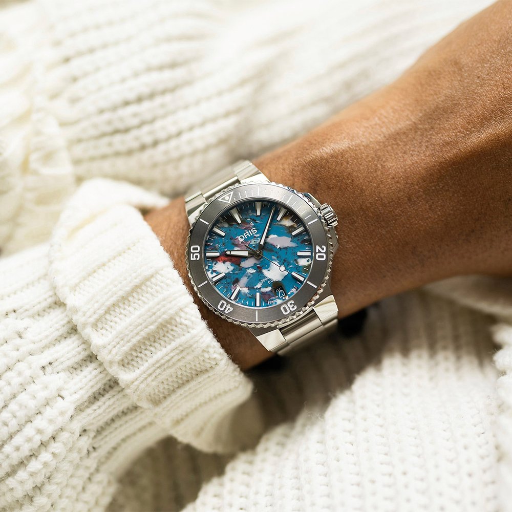 Oris Aquis Date Upcycle Calibre 400 Bracelet AMJ Watches