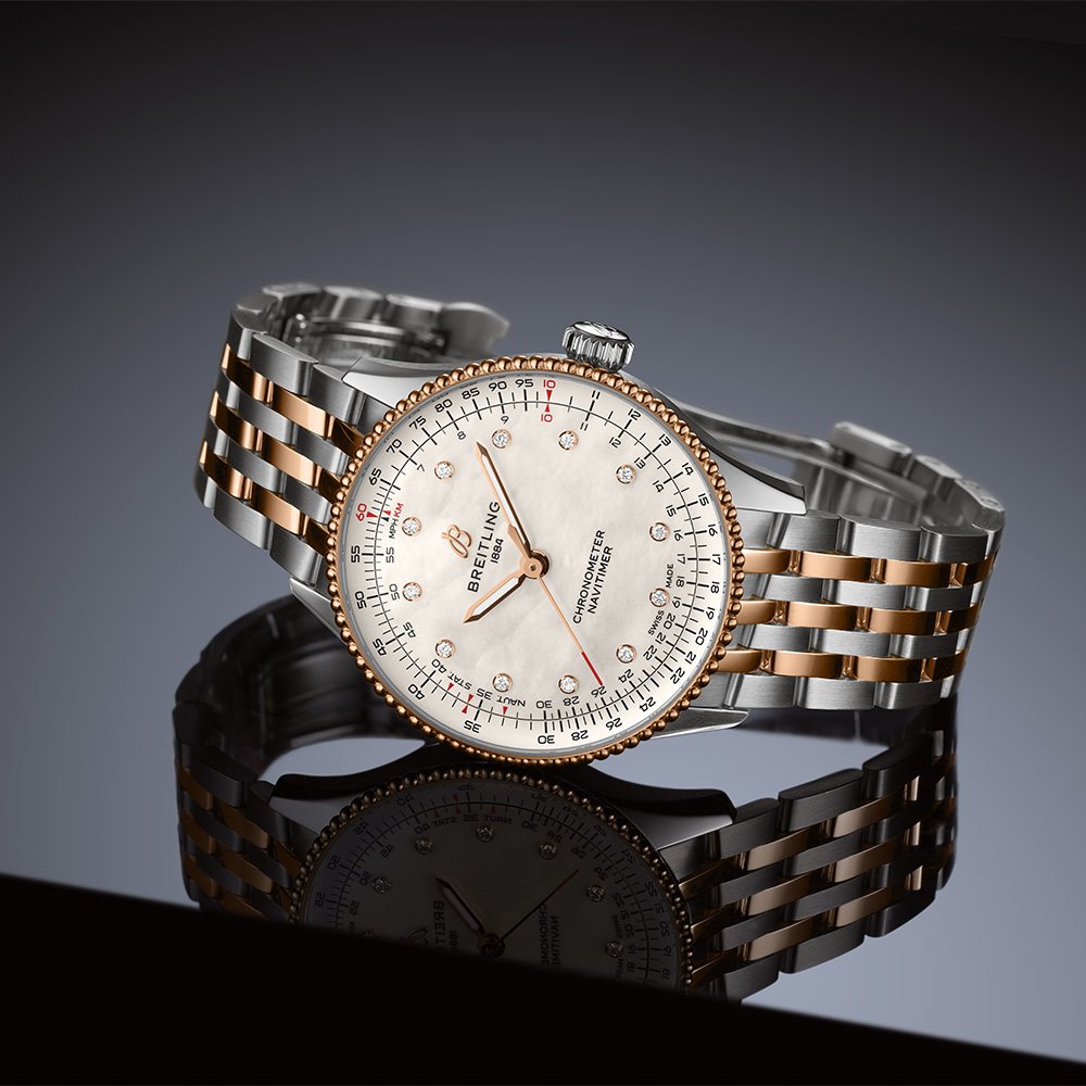 Breitling Navitimer 32 Quartz Steel & Red Gold | AMJ Watches