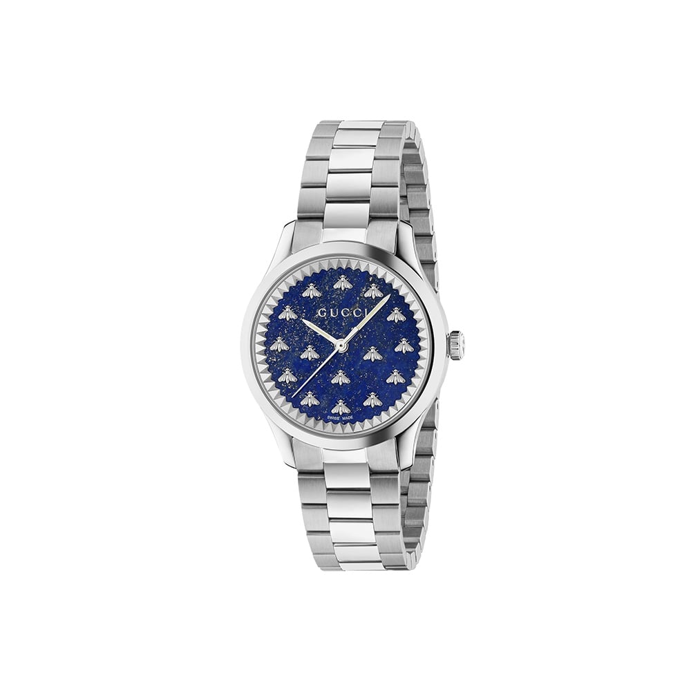 Gucci G-Timeless Quartz 32mm Bees Blue Lapiz | AMJ Watches