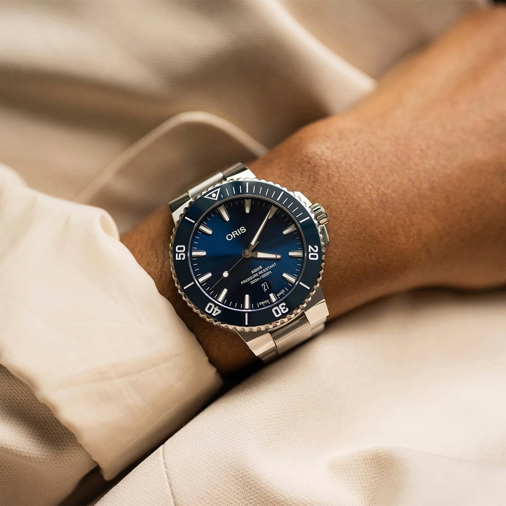 Oris Aquis Date Blue AMJ Watches
