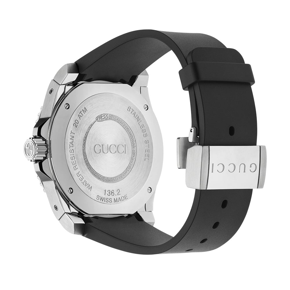 Stainless Steel Rubber Gucci Watch Men Mens Watch Gucci YA114103