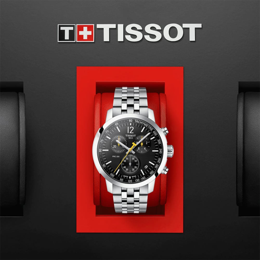 Tissot PRC 200 Chronograph Black AMJ Watches