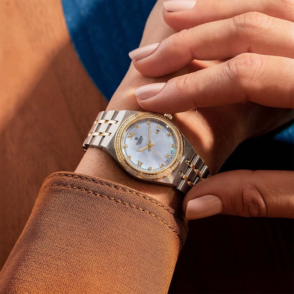 Royal 28mm Tudor Watch Royal Tudor Royal S&G 28mm Steel Case