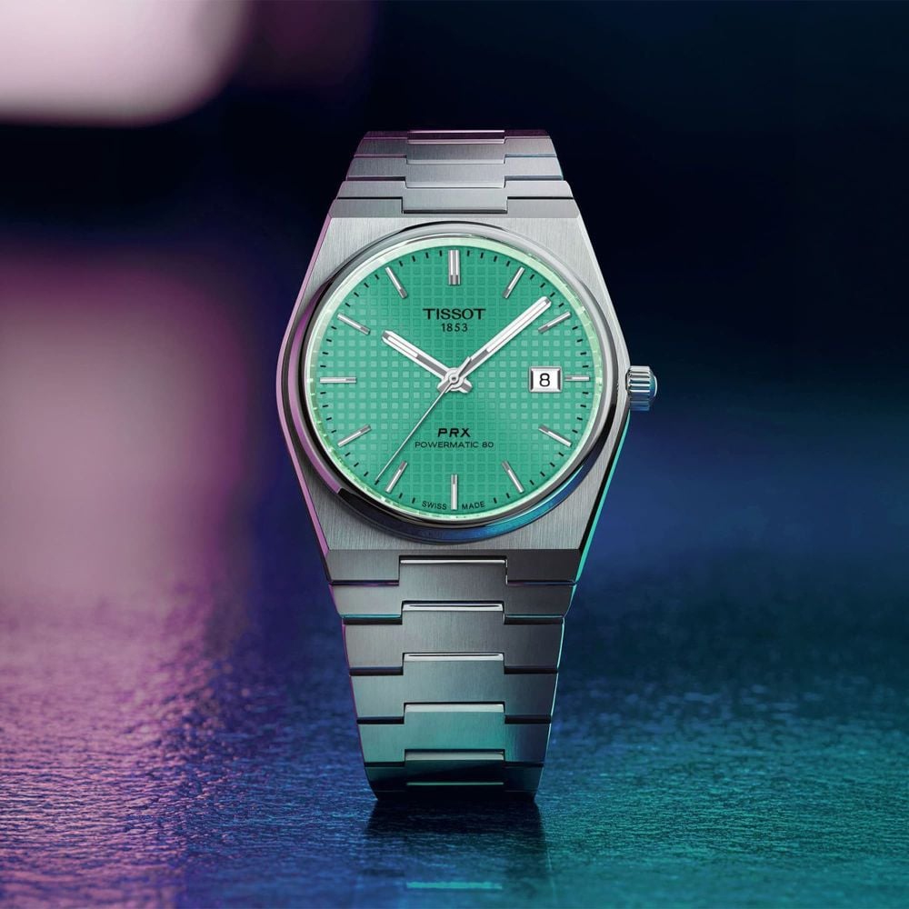 TISSOT PRX 40mm パワーマティック 80 グリーン Tissot PRX Powermatic 80 40mm | Gregory Jewellers