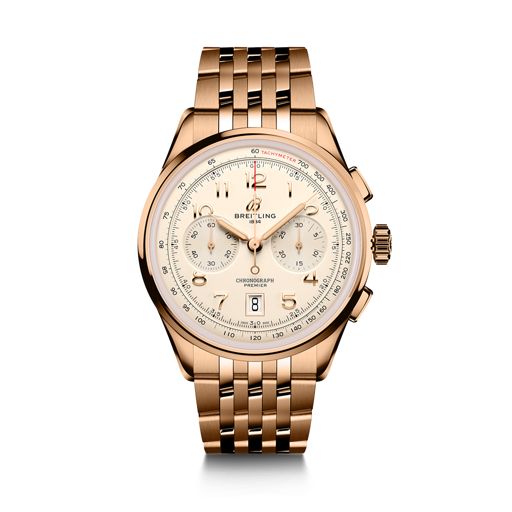 Breitling Premier B01 Chronograph 42 18K Red Gold AMJ Watches