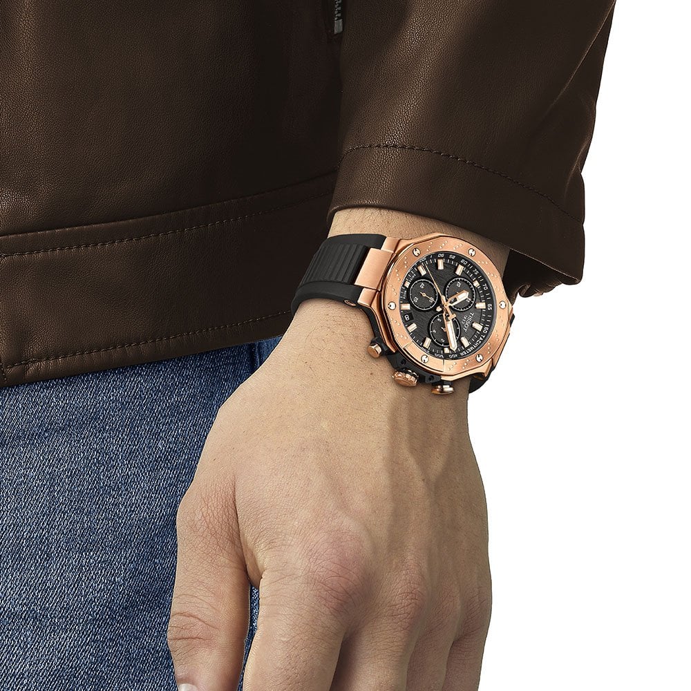 Tissot T-Race Chronograph Gold PVD AMJ Watches