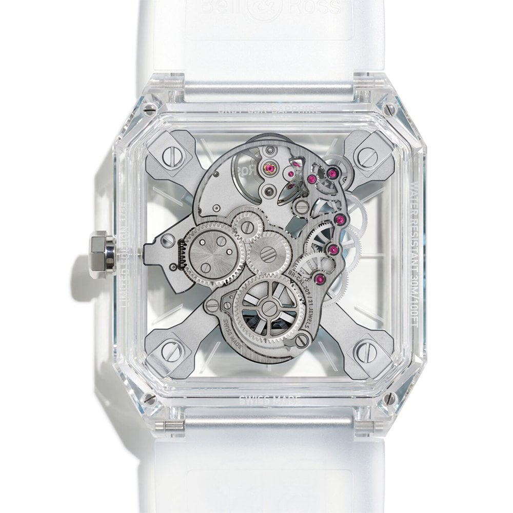 Bell Ross BR 01 Cyber Skull Sapphire Ice Blue AMJ Watches