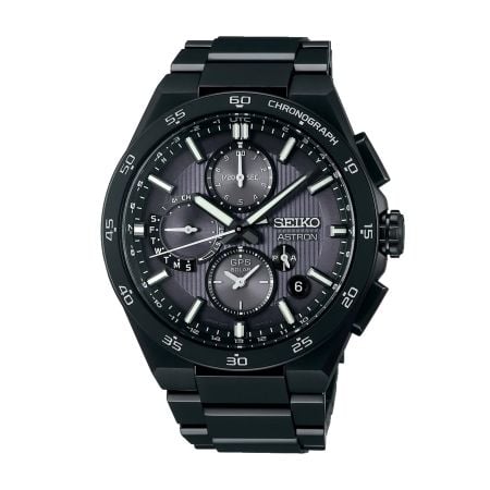 Seiko Astron GPS Solar 'Jet Black' Crystal Box | AMJ Watches